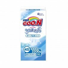 Подгузники GOO.N для маловесных новорожденных 1,0 - 2,2 кг (р. SSSS, на липучках, унисекс, 30 шт)