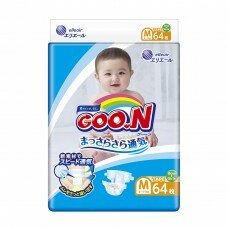 Подгузники GOO.N для детей 6-11 кг (размер M, на липучках, унисекс, 64 шт)